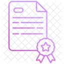 Zertifikat Diplom Abschluss Symbol