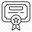 Zertifikat Diplom Abschluss Symbol