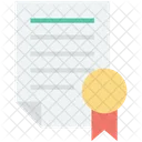 Zertifikat Bescheinigung Abschluss Symbol
