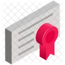 Geschaft Finanzen Zertifikat Symbol
