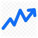 Zickzack Rechts Grafik Symbol