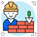 Brickwall Wandbau Steinmauer Symbol