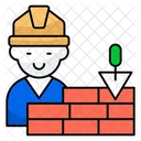 Brickwall Wandbau Steinmauer Symbol
