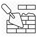 Brickwall Wandbau Steinmauer Symbol