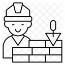 Brickwall Wandbau Steinmauer Symbol