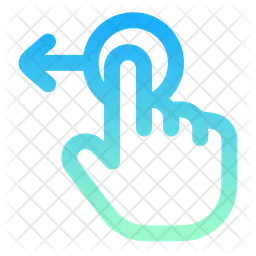 Nach links ziehen  Symbol