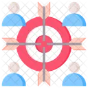 Ziel Gruppe Team Symbol