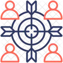 Ziel Gruppe Team Symbol