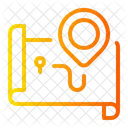 Reiseziel Region Karten Und Lage Symbol