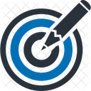 Ziel Bullseye Genauigkeit Symbol