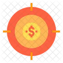 Zielgeld Zieldollar Marketing Icon