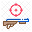 Waffe Zielen Jagd Symbol