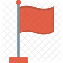 Ziel Flagge Wehende Flagge Symbol