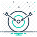 Ziel Schicksal Gluck Symbol