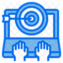 Ziel Dartscheibe Computer Symbol