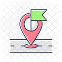 Zielmarkierung GPS Zeiger Symbol