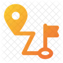 Zielort Zielort Route Symbol