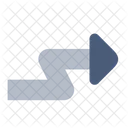 Zig Zag Arrow Right Icon