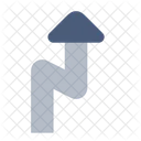 Zig Zag Arrow Up Icon