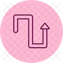 Zig Zag Route Pentaglow Icon