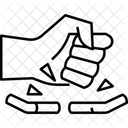 Zigaretten zerschlagen  Symbol