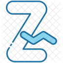 Zigzag Alphabet Shape And Symbol Icon