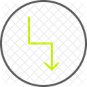 Arrow Zigzag Direction Icon