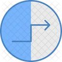 Arrow Zigzag Direction Icon