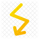 Zigzag arrow  Icon