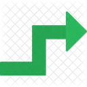 Zigzag Arrow  Icon