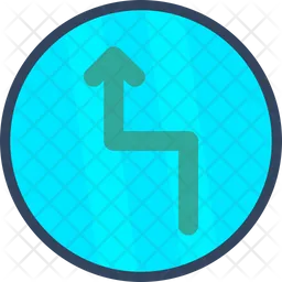 Zigzag Arrow  Icon