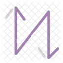 Zigzag Arrow  Symbol