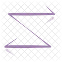 Zigzag Arrow Zigzag Navigation Icon