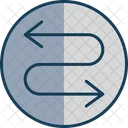 Arrow Zigzag Direction Icon