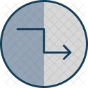 Arrow Zigzag Direction Icon