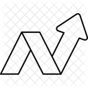 Arrow Zigzag Direction Icon