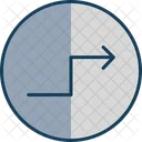 Arrow Zigzag Direction Icon