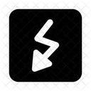 Zigzag Arrow  Icon