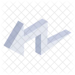 Zigzag Arrowhead  Icon