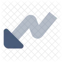 Zigzag Bas Gauche Icône