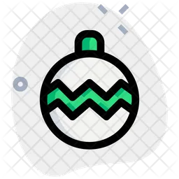 Zigzag Bauble Ball  Icon