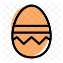 Zigzag Decoration Egg Icon