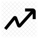 Zigzag Haut Droite Icône