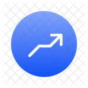 Zigzag top right arrow  Symbol