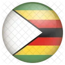 Zimbabue Bandeira Ícone