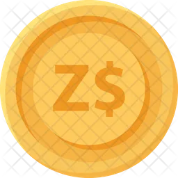 Zimbabwe Dollar Coin  Icon