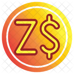 Zimbabwe Dollar Symbol  Icon