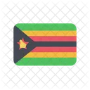 Zimbabwe Zw Flag Country Icon