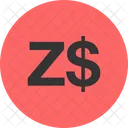Zimbabween Dollar Monnaie Icône