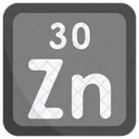 Zinc Periodic Table Chemists Icon